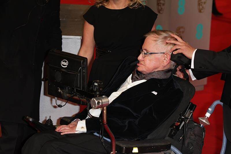 Stephen Hawking Working